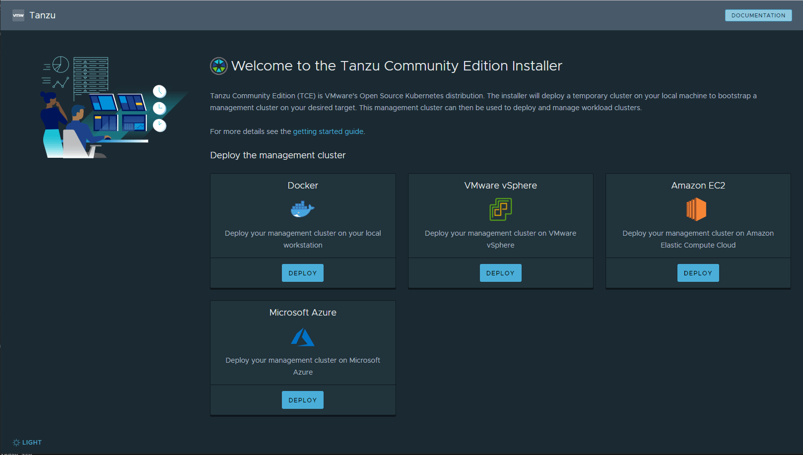 Tanzu Community Edition Installer UI